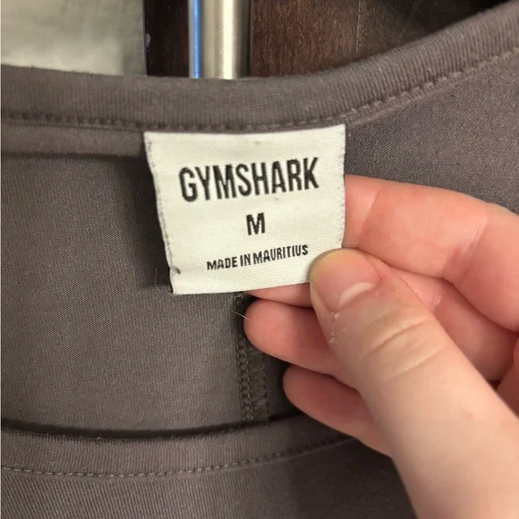 Long sleeved gray Gymshark workout top size M - Picture 3 of 4